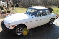 1976 MG showing 54,095 miles