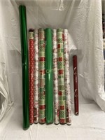 Lot Of 9 Rolls Of Wrapping Paper