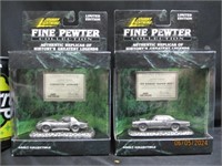 Fine Pewter Johnny Lightning Cars