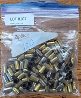 BAG OF ASSORTED AMMO CASINGS