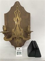 Wall Sconce and Bookends