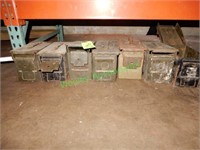 Nice Lot of Ammo Boxes with Bolts and Hardware