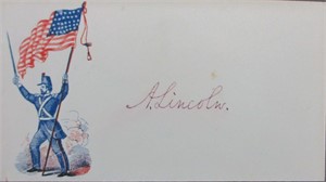 Abraham Lincoln Signed US Envelope