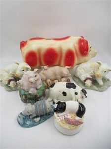 Assorted Pig Themed Home Decor Lot of (8)