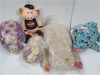 Pig Plush Stuffed Animal Variety Lot