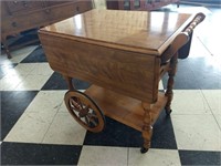 Antique Drop Leaf Bar Cart