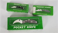1 Standard & 2 Mini Pocket Knives