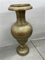 Brass Floor Vase 26 In. Tall