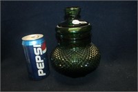 EMERALD GLASS JAR WITH LID