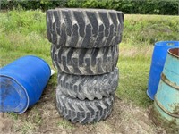 (4) 12-16.5 Skidsteer Tires and Rims