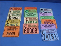 Vintage Hunting Licenses