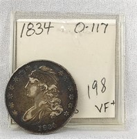1834 Half Dollar  S.D./S.L.  VF