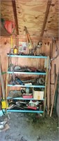 Metal Shelf and Tools