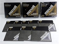 3 Sealed, 1 Opened Maxell MD-2HD Mini Floppy Disks