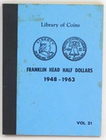 Vintage Library of Coins Book - Franklin Half