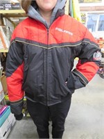 Polaris Jacket, large, red & black