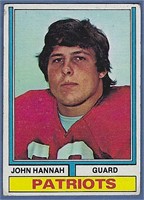 1974 Topps 383 John Hannah RC New England Patriots