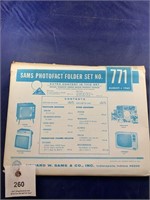 Vintage Sams Photofact Folder No 771 TVs