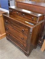 Vintage Two Tier Wood Gentleman's Dresser