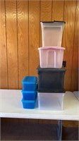 4 - Totes, 3 - Storage  Containers