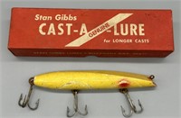 Vintage Stan Gibbs Fishing Lure w/Box