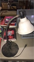 Vintage desk or shop work lamp with bendable
