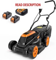 TECCPO 40V 15' Cordless Lawn Mower  Brushless