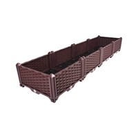 BAOYOUNI Rectangular Raised Garden Bed Kit Indoor