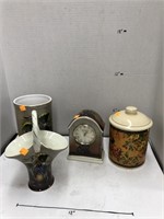 Clock, Vase, etc.
