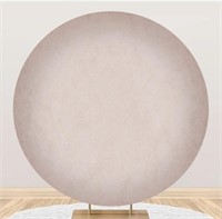 (7.2x7.2ft Polyester - Grey) Round Backdrop