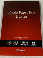 CANON LU-101 LUSTER PHOTO PAPER 13x19IN 50SHEET