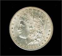 Coin 1882-P Morgan Silver Dollar-Ch BU
