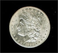 Coin 1886-P Morgan Silver Dollar-Ch BU