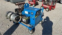 Miller AEAD-200LE propane welder generator on cart