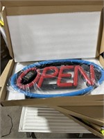 Electric open sign brand new inbox