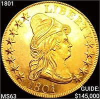 1801 $10 Gold Eagle CHOICE BU