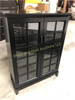 Crate and Barrel Glass Door Bookcase/Cabinet
