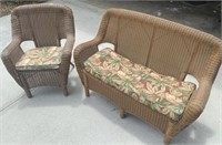 WICKER PATIO SET