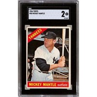 1966 Topps Mickey Mantle Sgc 2