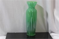 An Artglass Green Vase