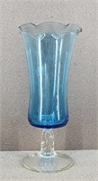 Noritake Aperitif Blue Ruffled Candle Holder