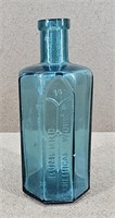 1868 Teal Sea Glass Rumford Chemical Works Bottle