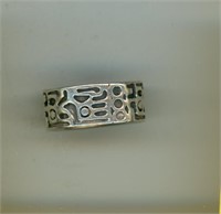 Sterling Ring S8 Ornate Band