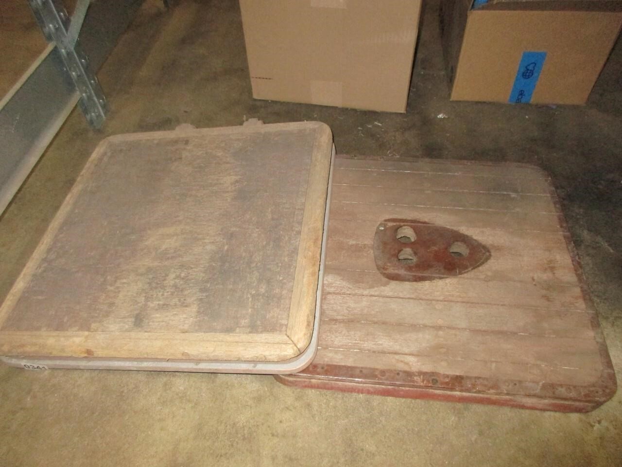 2)Vintage porthole/hatch lid/cover