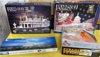 11 - LOT OF 3-D & PANORAMA PUZZLES (H95)