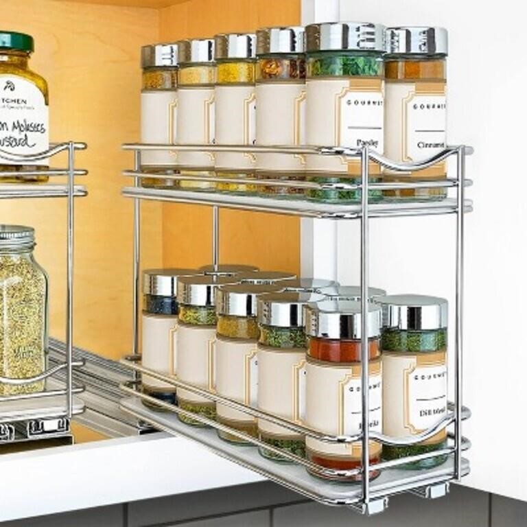 Lynk Professional Slide Out Double Spice Rack