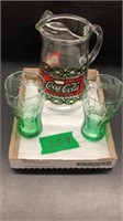 Coca-Cola pitcher
With 2 Coke glasses