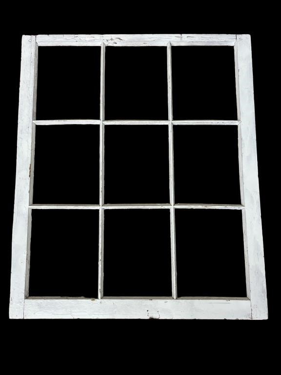 White Wooden Window Frame
