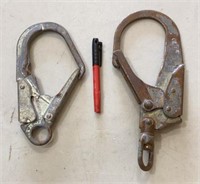 (2) Large Metal Snap Hooks