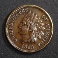 1868 INDIAN HEAD CENT  XF